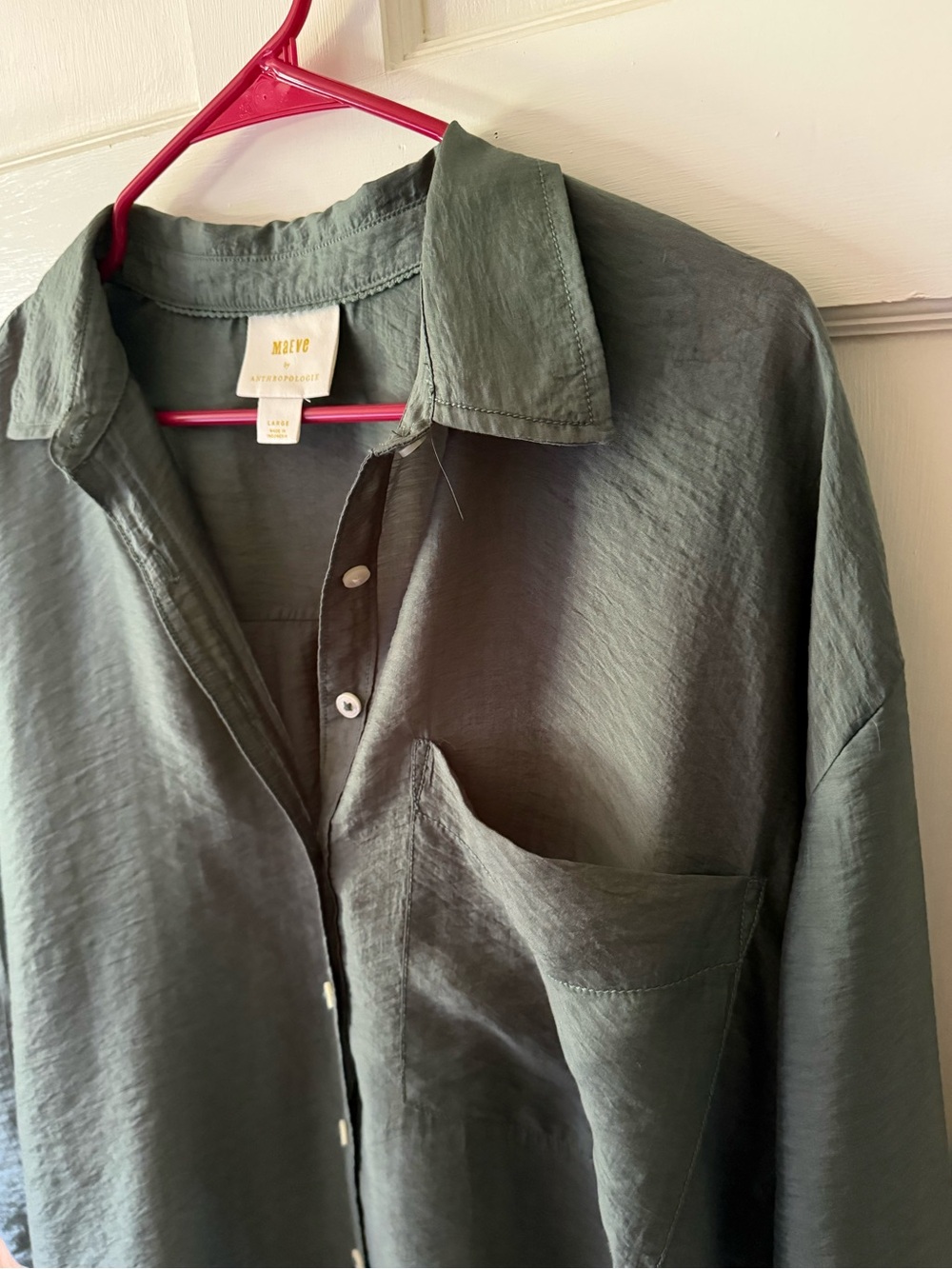 The Bennett Button Down Shirt by MAEVE Anthropologie: Sheer Edition - Picture 16 of 16